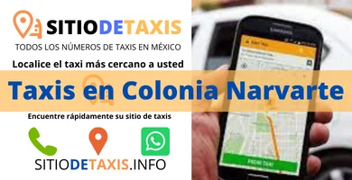Taxis en la Colonia Narvarte