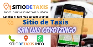 sitio de taxis San Luis Coyotzingo