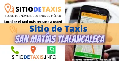 sitio de taxis San Matias Tlalancaleca
